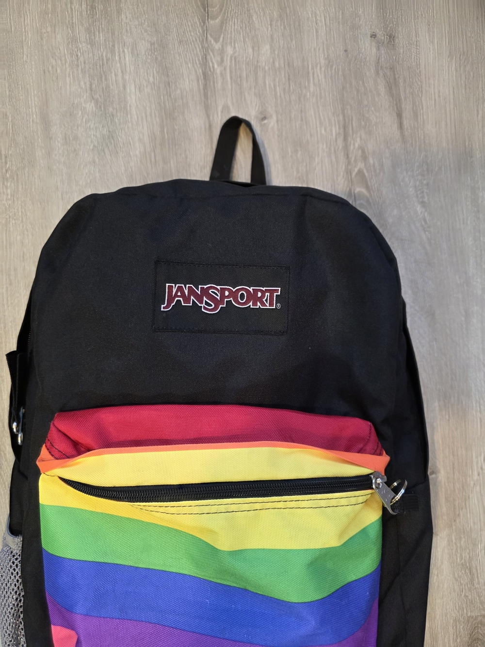 Jansport Rainbow Backpack Colourful Multicolor Academia Full Size Whimsy Goth - Picture 3 of 7